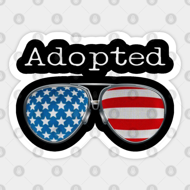 USA PILOT GLASSES ADOPTED Sticker by SAMELVES